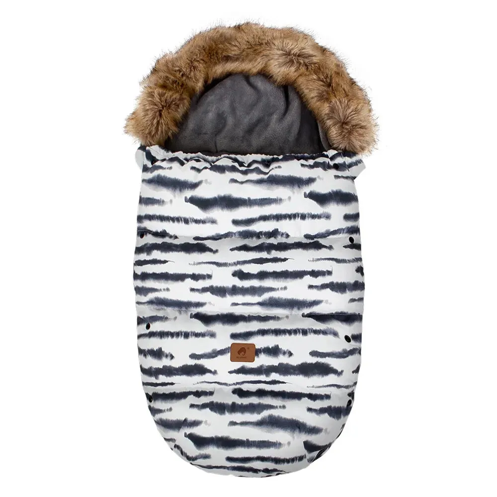 WinterSnug Fur-Collar Baby Stroller Sleeping Bag