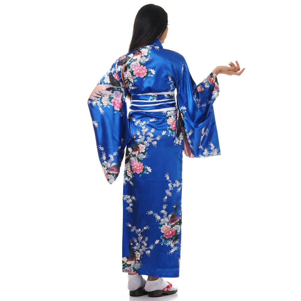 Women’s Blue Japanese Authentic Kimono Robe Suki