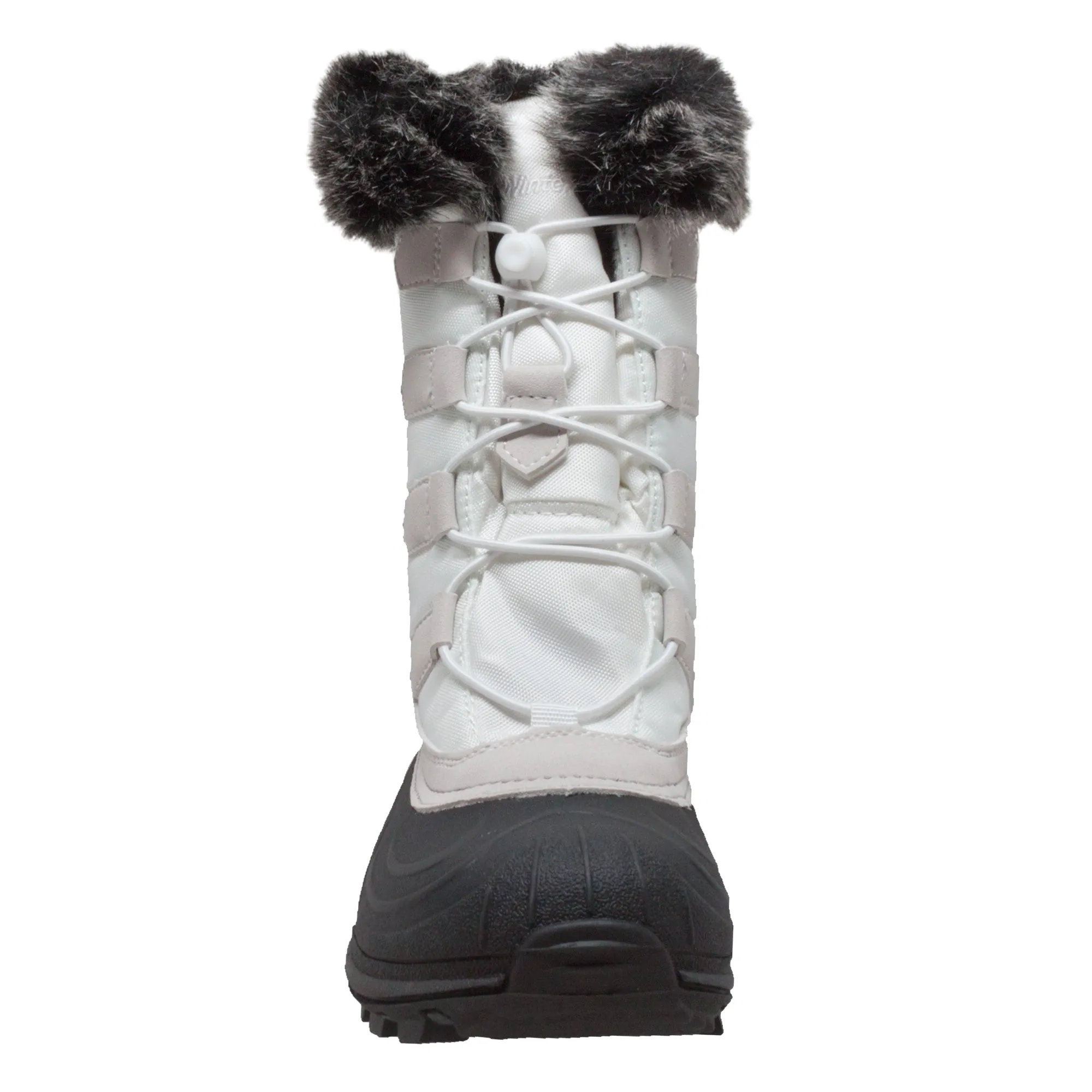 Women's Nylon Winter Boots White - 8780-WT